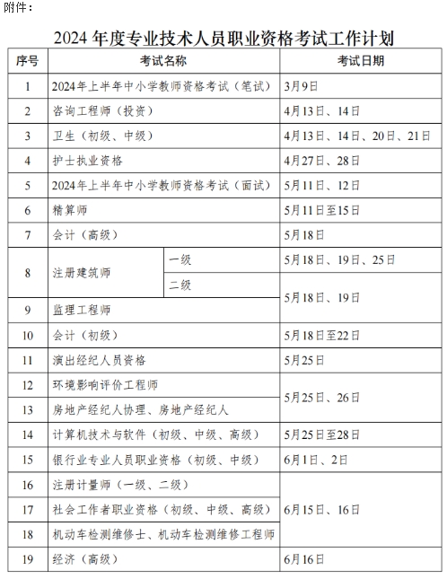 考试计划01